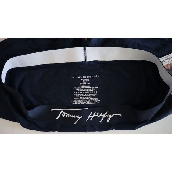 Tommy Hilfiger DR09156811 Men's Sz XL Navy Blue Signature Stretch Trunks - Picture 3 of 4